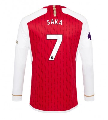 Maillot de foot Arsenal Bukayo Saka #7 Domicile 2023-24 Manche Longue